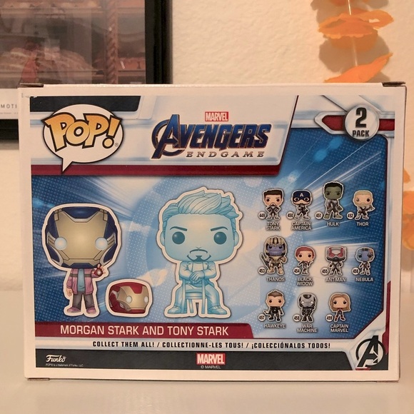 PIAB Exclusive GITD Morgan & Tony Stark Funko Pop! Bobble-Head Vinyl Figure - Picture 11 of 16